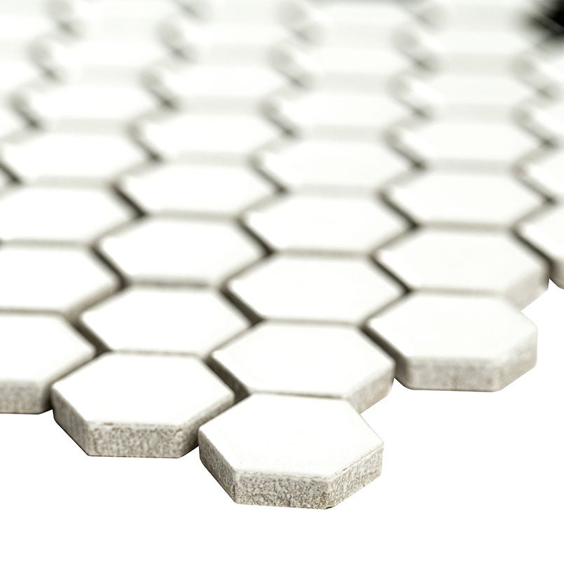 White And Black Porcelain MSI Mosaic Tiles 12" X 12" Petal Pattern MSI - Zicana Boutique - 3