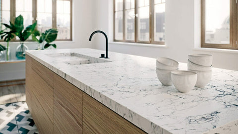 White Attica Caesarstone - Zicana Boutique - 2