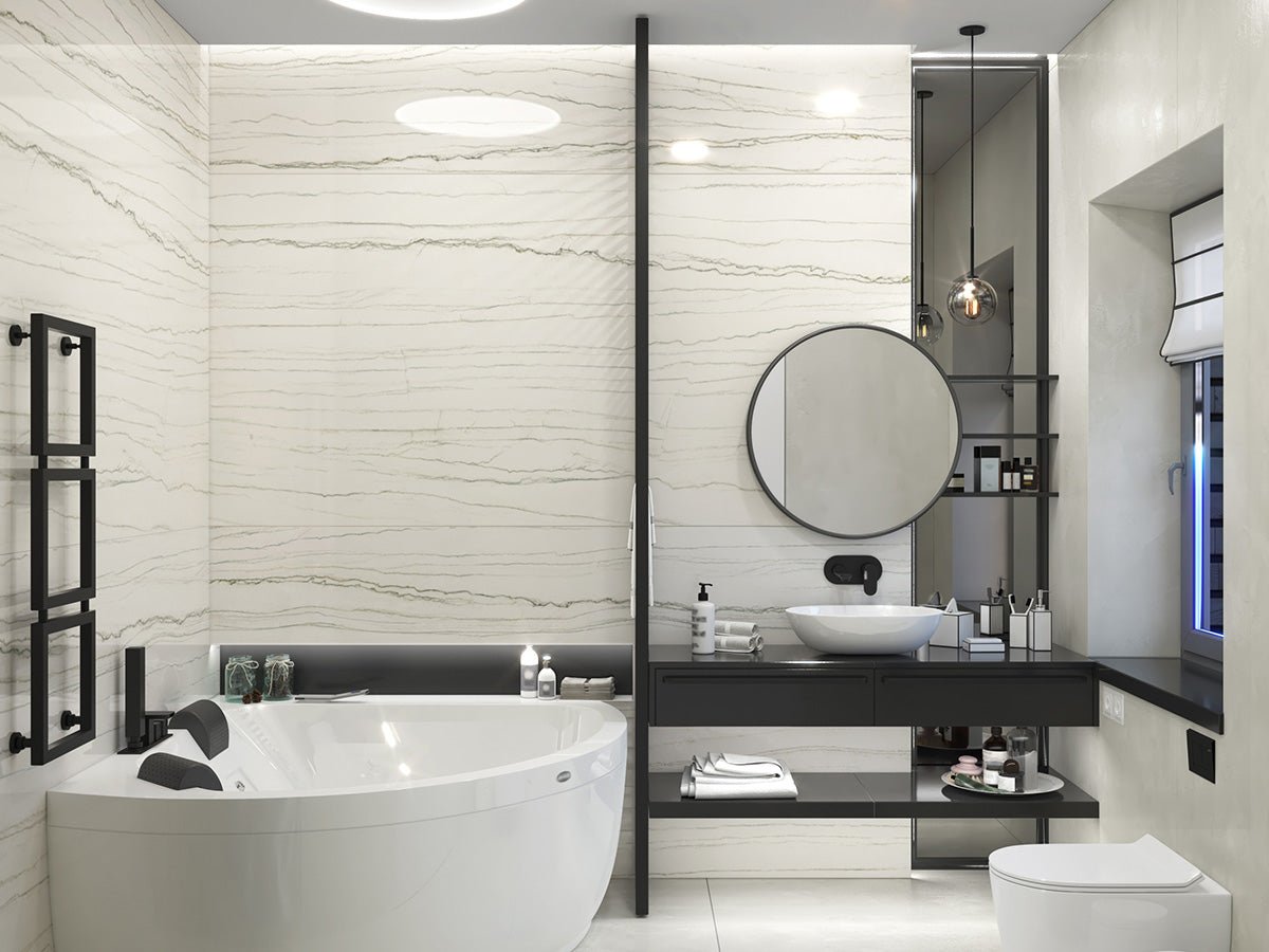 White Macaubas Veincut Quartzite Antolini - Zicana Boutique - 2