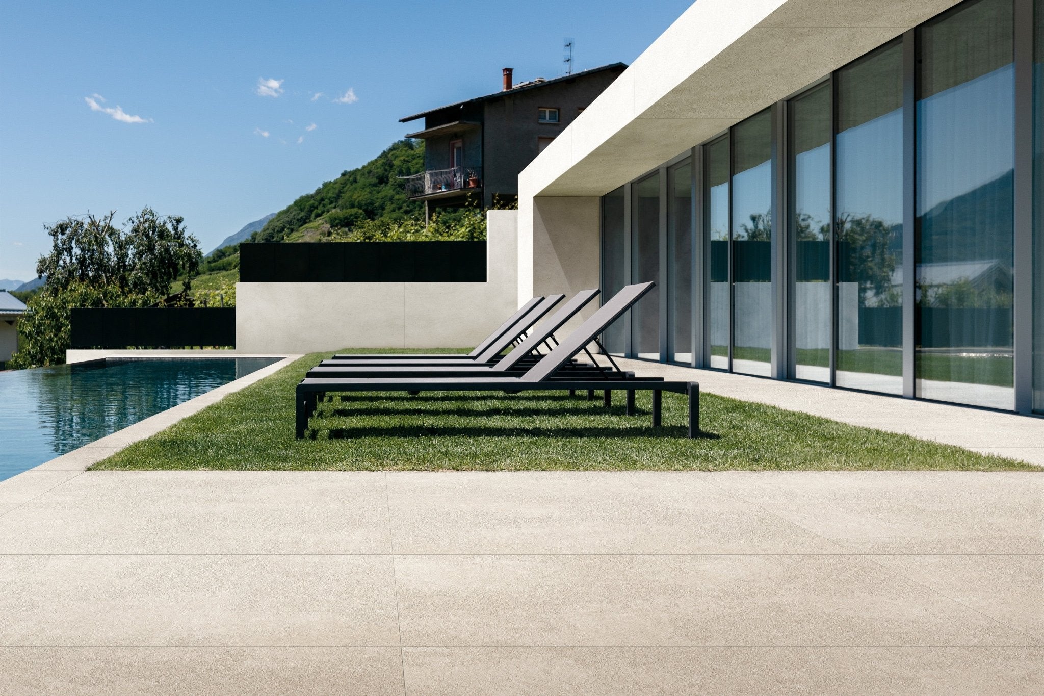 White Sand Porcelain Florim Pavers 24" X 48" Florim - Zicana Boutique - 2