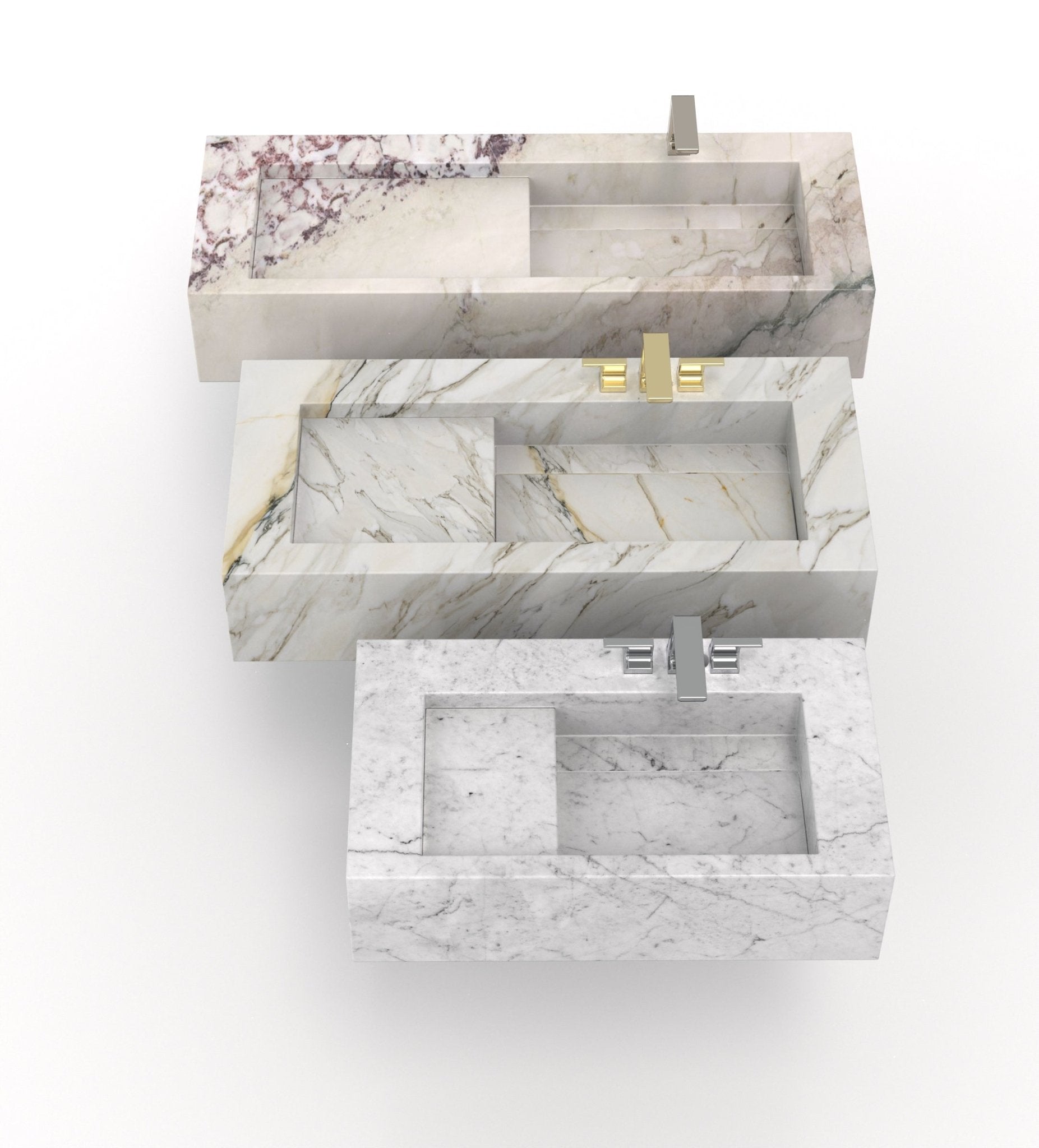 Wish (L) Floating Sinks Marble Couture - Zicana Boutique - 5