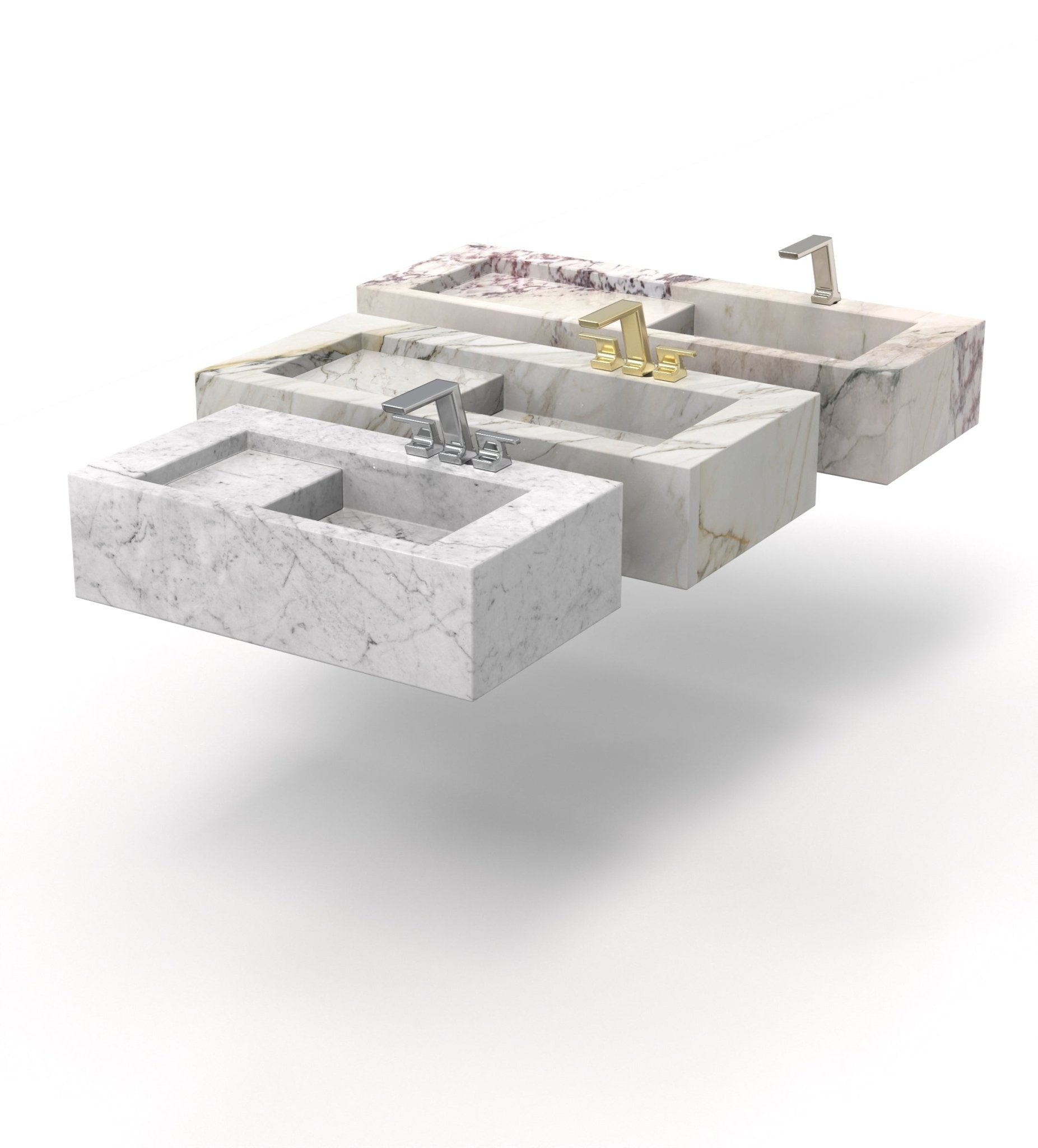 Wish (L) Floating Sinks Marble Couture - Zicana Boutique - 7