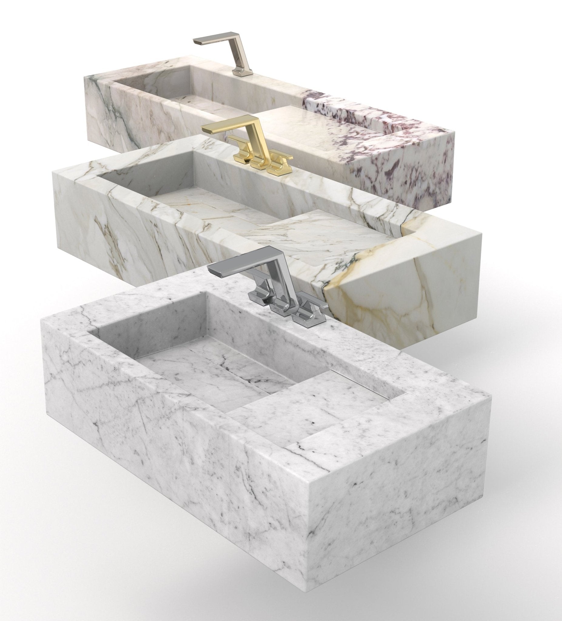 Wish (R) Floating Sink Marble Couture - Zicana Boutique - 9