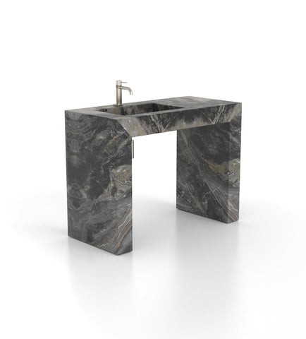 Wonder 48 - L Pedestal Sink - Zicana Boutique - 16