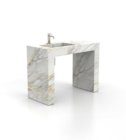 Wonder 48 - L Pedestal Sink - Zicana Boutique - 19