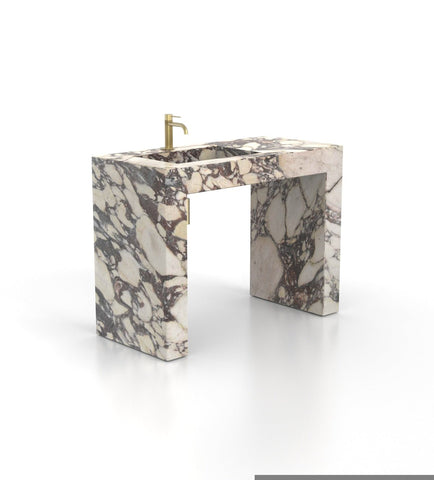 Wonder 48 - L Pedestal Sink - Zicana Boutique - 15