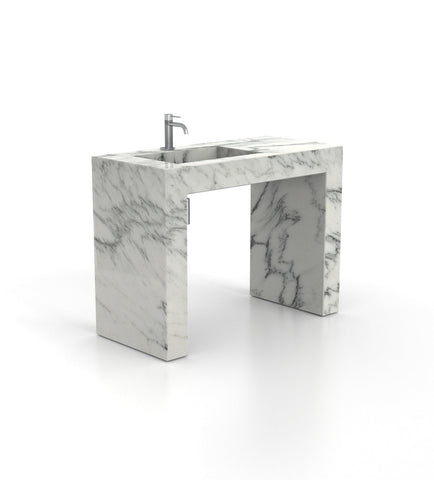 Wonder 48 - L Pedestal Sink - Zicana Boutique - 18