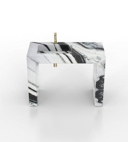 Wonder 48 - L Pedestal Sink - Zicana Boutique - 3