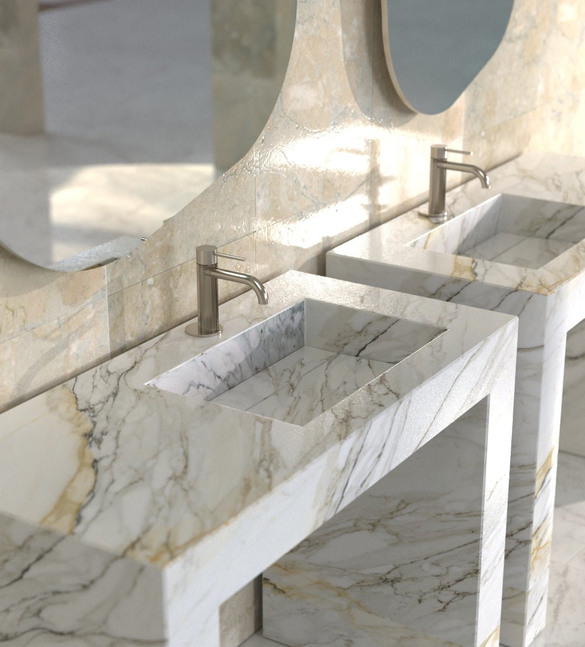 Wonder 48 - L Pedestal Sink Zicana Boutique - Zicana Boutique - 5