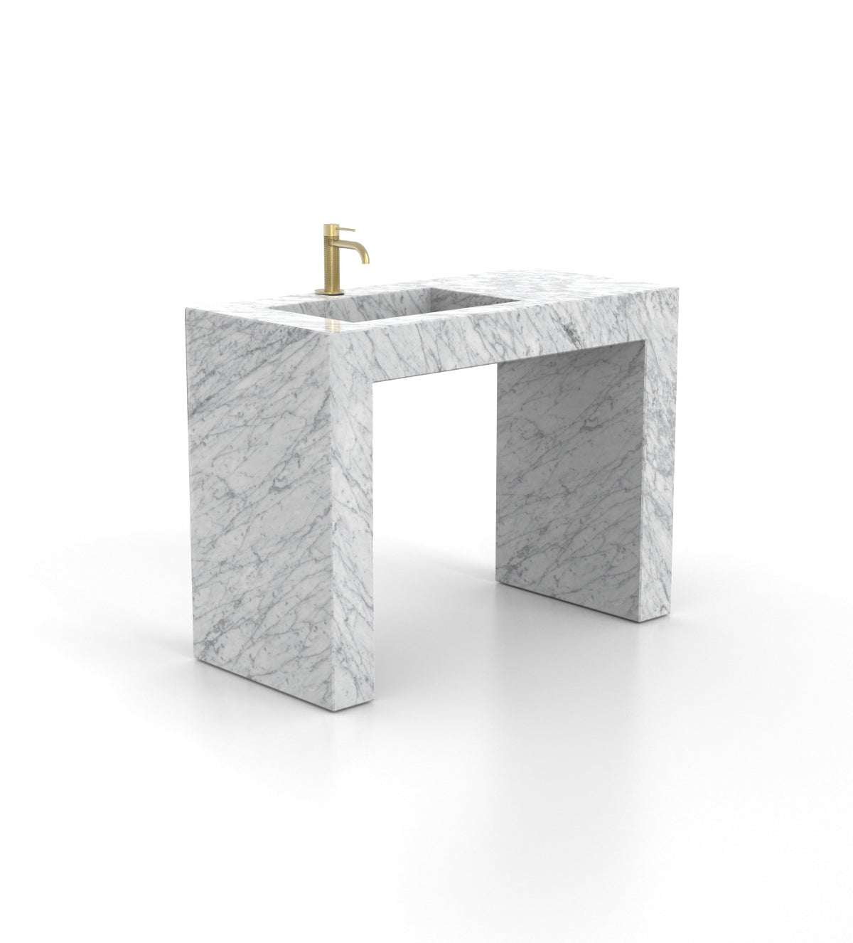 Wonder 48 - L Pedestal Sink - Zicana Boutique - 1