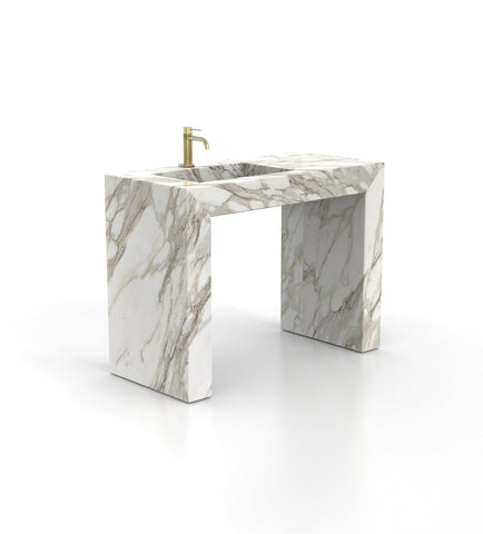 Wonder 48 - L Pedestal Sink - Zicana Boutique - 9