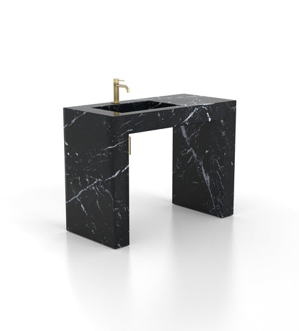 Wonder 48 - L Pedestal Sink - Zicana Boutique - 13