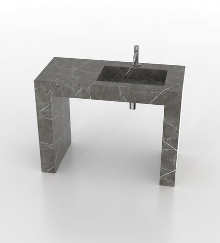 Wonder 48 - R Pedestal Sink - Zicana Boutique - 7