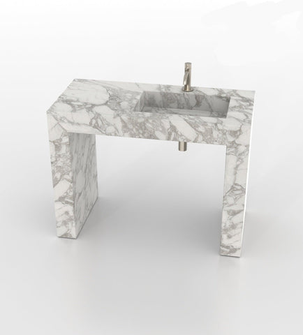 Wonder 48 - R Pedestal Sink - Zicana Boutique - 4