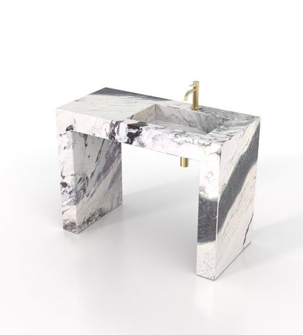 Wonder 48 - R Pedestal Sink - Zicana Boutique - 16