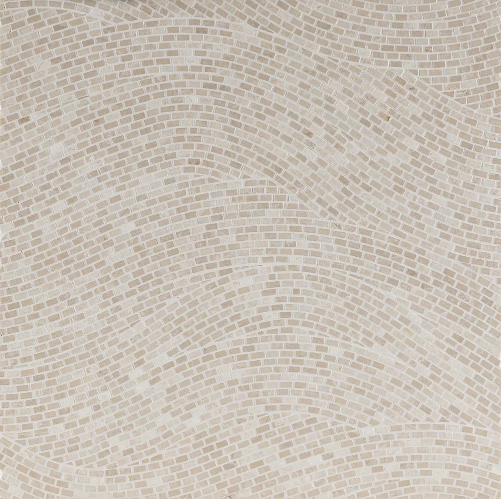 Xanadu Falls White Sand Marble Mosaic Zicana Boutique - Zicana Boutique - 1