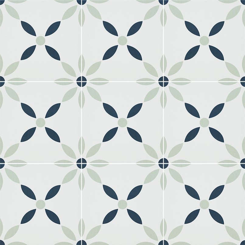 Zaria Greta Encaustic Porcelain MSI Field Tiles 8" X 8" MSI - Zicana Boutique - 3